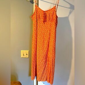 Le Lis orange floral dress size lg